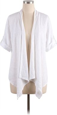 NEW GIGI MODA leggera open fornt jacket in white
